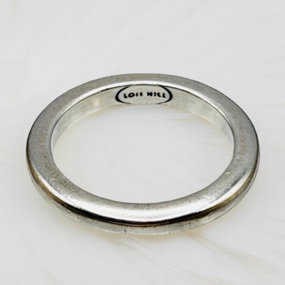 Lois Hill Vintage Signed Sterling Silver Band Ring | Size 8.75 | 5.46g